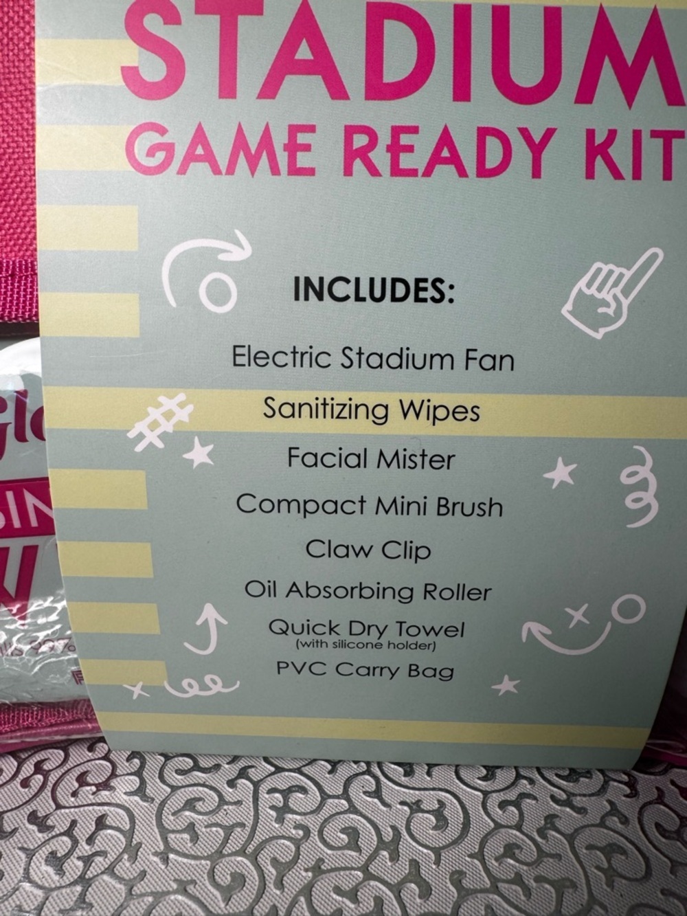 Glow Co. On-The-Go Stadium Game Ready Kit - Hot Pink NWT - Picture 3 of 4